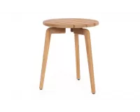 Okrągły stolik kawowy średnica 47 cm z drewna teak tamires