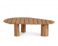 Stolik kawowy teak o nieregularnym kształcie tamires bizzotto