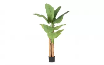 Bananowiec sztuczny 150 cm w donicy cementowej