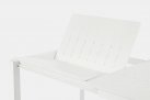 Biały rozkładany stół 160-240x100 aluminiowy ogrodowy KONNOR bizzotto