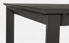 Ciemnoszary rozkładany stół 160-240x100 aluminiowy ogrodowy KONNOR bizzotto