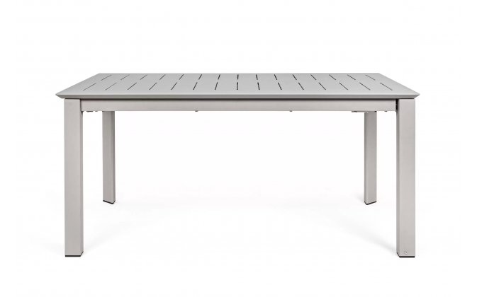 Beżowy rozkładany stół 160-240x100 aluminiowy ogrodowy KONNOR bizzotto