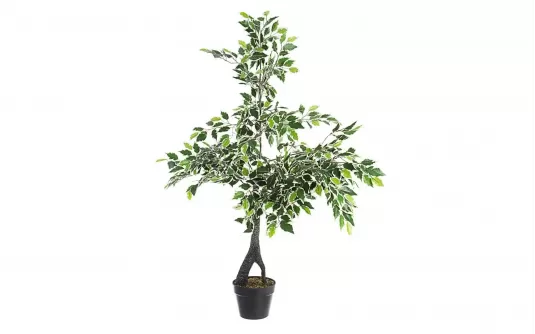 Sztuczna roślina dekoracyjna fikus pstry 120 cm 760 liści Sztuczna roślina dekoracyjna fikus pstry 120 cm 760 liści