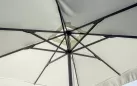 Parasol ogrodowy 3x3 m z nogą centralną noga antracyt i kremowe poszycie FAUSTO