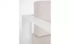 Meble kość słoniowa aluminiowe sofa + 2 fotele i stolik MOSES bizzotto