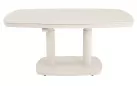 Stolik ogrodowy beżowy z kamiennym blatem 135x83x51/72 cm  