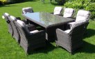 zestaw stołowy z technorattanu dla 8 osób