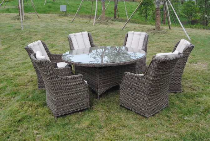 zestaw stołowy ogrodowy brązowoszary-mix zestaw stołowy ogrodowy brązowoszary-mix