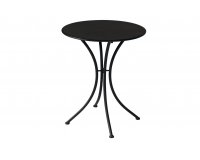 Okrągły stół do kawiarni ⌀60 czarny bistro SINNA