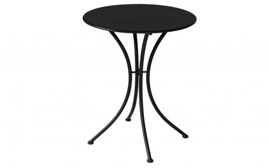 Okrągły stół do kawiarni ⌀60 czarny bistro SINNA Okrągły stół do kawiarni ⌀60 czarny bistro SINNA