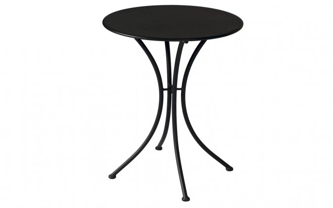Okrągły stół do kawiarni ⌀60 czarny bistro SINNA