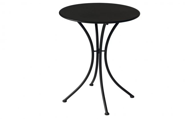 Okrągły stół do kawiarni ⌀60 czarny bistro SINNA