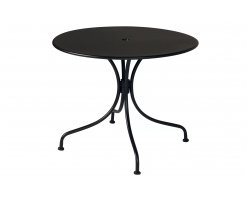 Okrągły stół na taras lub do ogródków BALATA d90 cm stal malowany proszkowo