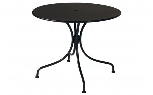 Okrągły stół na taras lub do ogródków BALATA d90 cm stal malowany proszkowo