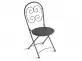 składane krzesło stalowe ogrodowe OMBRE