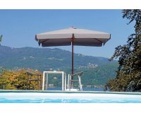 Szary parasol 3x2 noga centralna 3x2 m LUXO 