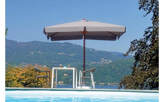 Szary parasol 3x2 noga centralna 3x2 m LUXO Szary parasol 3x2 noga centralna 3x2 m LUXO