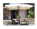 parasol noga centralna kremowy 3x4 m
