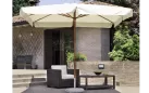 parasol noga centralna kremowy 3x4 m