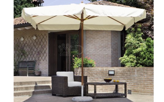 parasol noga centralna kremowy 3x4 m