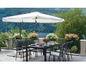kremowy parasol ogrodowy 3x2 m noga boczna