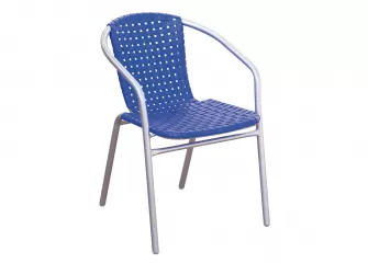 niebieskie krzesło bistro