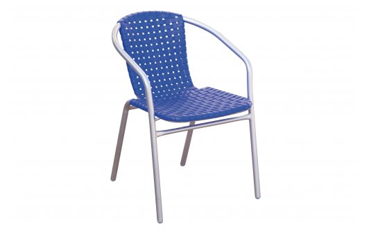 niebieskie krzesło bistro
