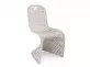 Klasyczne krzesło z naturalnego rattanu ZACARIS kolor biały