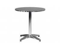 Okrągły aluminiowy stolik bistro na nodze średnica 70 cm PINTO 