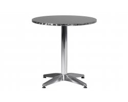 Okrągły aluminiowy stolik bistro na nodze średnica 70 cm PINTO 