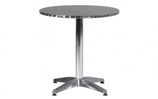 Okrągły aluminiowy stolik bistro na nodze średnica 70 cm PINTO Okrągły aluminiowy stolik bistro na nodze średnica 70 cm PINTO