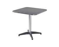 Aluminiowy stolik kwadratowy do ogródków kawiarnianych 70x70 cm 