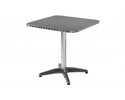 Aluminiowy stolik kwadratowy do ogródków kawiarnianych 70x70 cm 