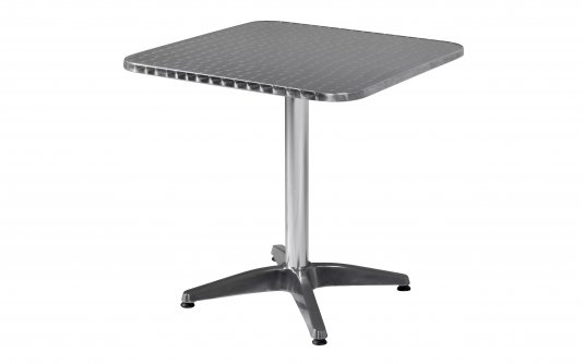 Aluminiowy stolik kwadratowy do ogródków kawiarnianych 70x70 cm Aluminiowy stolik kwadratowy do ogródków kawiarnianych 70x70 cm