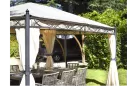 pawilon ogrodowy 4x3 m bezowy z moskitierą