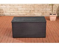 skrzynia na poduszki technorattan czarny