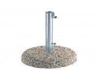 podstawa pod parasol 25 kg cementowa z kamieniem rzecznym