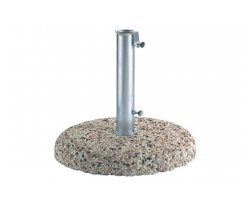 podstawa pod parasol 25 kg cementowa z kamieniem rzecznym