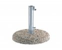 podstawa pod parasol 55 kg cementowa z kamieniem rzecznym