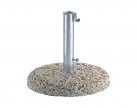 podstawa pod parasol 55 kg cementowa z kamieniem rzecznym