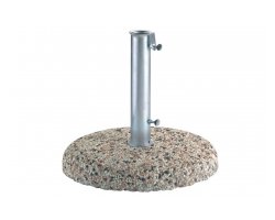 podstawa pod parasol 55 kg cementowa z kamieniem rzecznym