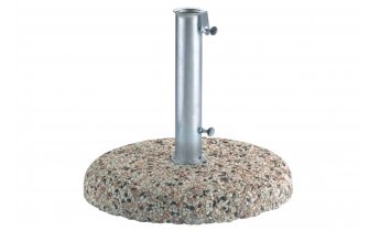 podstawa pod parasol 55 kg cementowa z kamieniem rzecznym