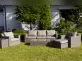 Duży komplet ogrodowy z technorattanu LARGHI XL z 3-osobową sofą SZAROPOPIELATY
